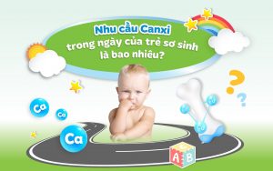 Nhu cầu Canxi trong ngày của trẻ sơ sinh là bao nhiêu?